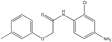 N-(4-amino-2-chlorophenyl)-2-(3-methylphenoxy)acetamide Struktur