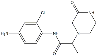 N-(4-amino-2-chlorophenyl)-2-(3-oxopiperazin-1-yl)propanamide Struktur