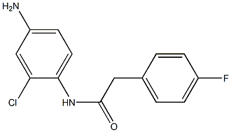 N-(4-amino-2-chlorophenyl)-2-(4-fluorophenyl)acetamide Struktur