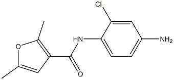 N-(4-amino-2-chlorophenyl)-2,5-dimethyl-3-furamide Struktur