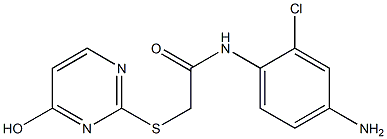 N-(4-amino-2-chlorophenyl)-2-[(4-hydroxypyrimidin-2-yl)sulfanyl]acetamide Struktur