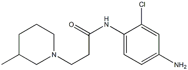 N-(4-amino-2-chlorophenyl)-3-(3-methylpiperidin-1-yl)propanamide Struktur