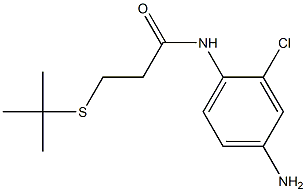 N-(4-amino-2-chlorophenyl)-3-(tert-butylsulfanyl)propanamide Struktur