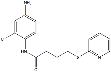 N-(4-amino-2-chlorophenyl)-4-(pyridin-2-ylsulfanyl)butanamide Struktur