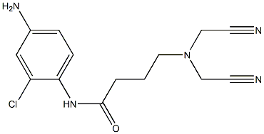 N-(4-amino-2-chlorophenyl)-4-[bis(cyanomethyl)amino]butanamide Struktur