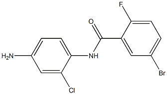 N-(4-amino-2-chlorophenyl)-5-bromo-2-fluorobenzamide Struktur