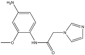 N-(4-amino-2-methoxyphenyl)-2-(1H-imidazol-1-yl)acetamide Struktur