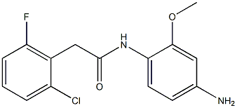 N-(4-amino-2-methoxyphenyl)-2-(2-chloro-6-fluorophenyl)acetamide Struktur