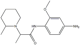 N-(4-amino-2-methoxyphenyl)-2-(2-methylpiperidin-1-yl)propanamide Struktur