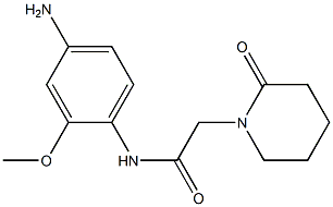 N-(4-amino-2-methoxyphenyl)-2-(2-oxopiperidin-1-yl)acetamide Struktur