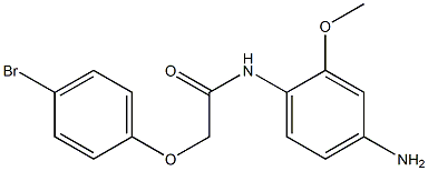 N-(4-amino-2-methoxyphenyl)-2-(4-bromophenoxy)acetamide Struktur