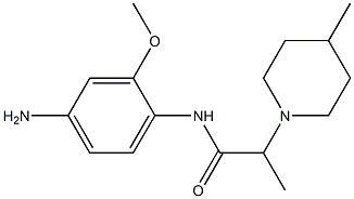 N-(4-amino-2-methoxyphenyl)-2-(4-methylpiperidin-1-yl)propanamide Struktur