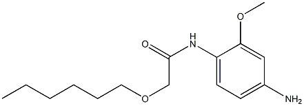 N-(4-amino-2-methoxyphenyl)-2-(hexyloxy)acetamide Struktur