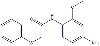 N-(4-amino-2-methoxyphenyl)-2-(phenylsulfanyl)acetamide Struktur