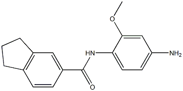 N-(4-amino-2-methoxyphenyl)-2,3-dihydro-1H-indene-5-carboxamide Struktur