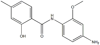 N-(4-amino-2-methoxyphenyl)-2-hydroxy-4-methylbenzamide Struktur