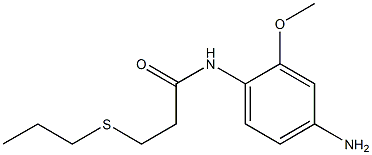 N-(4-amino-2-methoxyphenyl)-3-(propylsulfanyl)propanamide Struktur