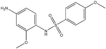 N-(4-amino-2-methoxyphenyl)-4-methoxybenzene-1-sulfonamide Struktur