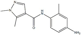 N-(4-amino-2-methylphenyl)-1,5-dimethyl-1H-pyrazole-4-carboxamide Struktur