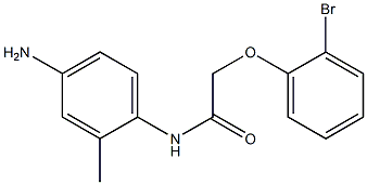 N-(4-amino-2-methylphenyl)-2-(2-bromophenoxy)acetamide Struktur