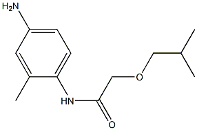 N-(4-amino-2-methylphenyl)-2-(2-methylpropoxy)acetamide Struktur