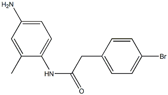 N-(4-amino-2-methylphenyl)-2-(4-bromophenyl)acetamide Struktur