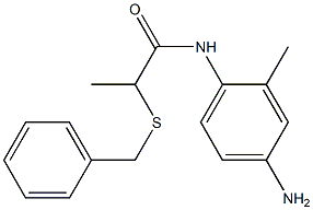 N-(4-amino-2-methylphenyl)-2-(benzylsulfanyl)propanamide Struktur