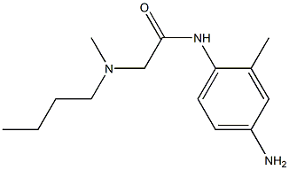 N-(4-amino-2-methylphenyl)-2-[butyl(methyl)amino]acetamide Struktur