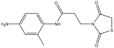 N-(4-amino-2-methylphenyl)-3-(2,4-dioxo-1,3-thiazolidin-3-yl)propanamide Struktur