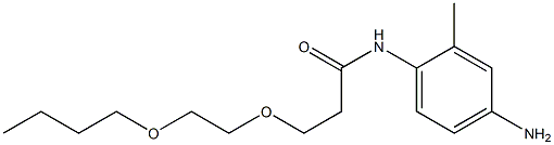 N-(4-amino-2-methylphenyl)-3-(2-butoxyethoxy)propanamide Struktur