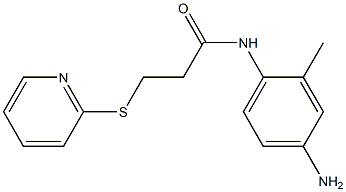 N-(4-amino-2-methylphenyl)-3-(pyridin-2-ylsulfanyl)propanamide Struktur