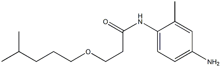 N-(4-amino-2-methylphenyl)-3-[(4-methylpentyl)oxy]propanamide Struktur