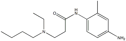 N-(4-amino-2-methylphenyl)-3-[butyl(ethyl)amino]propanamide Struktur