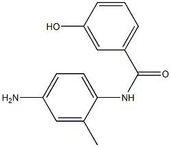 N-(4-amino-2-methylphenyl)-3-hydroxybenzamide Struktur