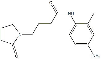 N-(4-amino-2-methylphenyl)-4-(2-oxopyrrolidin-1-yl)butanamide Struktur