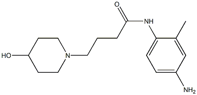 N-(4-amino-2-methylphenyl)-4-(4-hydroxypiperidin-1-yl)butanamide Struktur