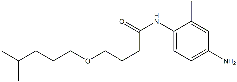 N-(4-amino-2-methylphenyl)-4-[(4-methylpentyl)oxy]butanamide Struktur