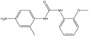 N-(4-amino-2-methylphenyl)-N'-(2-methoxyphenyl)urea Struktur