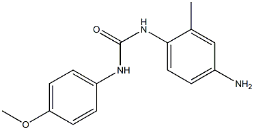 N-(4-amino-2-methylphenyl)-N'-(4-methoxyphenyl)urea Struktur