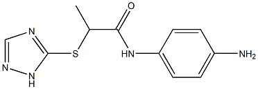 N-(4-aminophenyl)-2-(1H-1,2,4-triazol-5-ylsulfanyl)propanamide Struktur