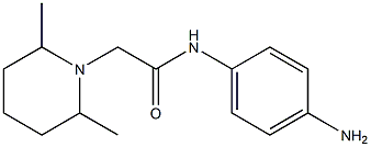 N-(4-aminophenyl)-2-(2,6-dimethylpiperidin-1-yl)acetamide Struktur