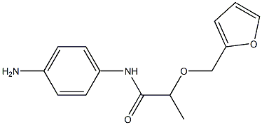 N-(4-aminophenyl)-2-(2-furylmethoxy)propanamide Struktur