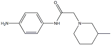 N-(4-aminophenyl)-2-(3-methylpiperidin-1-yl)acetamide Struktur