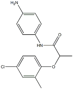 N-(4-aminophenyl)-2-(4-chloro-2-methylphenoxy)propanamide Struktur