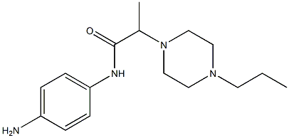 N-(4-aminophenyl)-2-(4-propylpiperazin-1-yl)propanamide Struktur