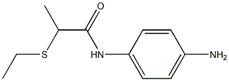 N-(4-aminophenyl)-2-(ethylsulfanyl)propanamide Struktur