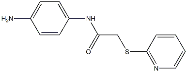 N-(4-aminophenyl)-2-(pyridin-2-ylsulfanyl)acetamide Struktur