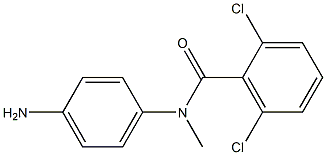 N-(4-aminophenyl)-2,6-dichloro-N-methylbenzamide Struktur