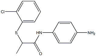 N-(4-aminophenyl)-2-[(2-chlorophenyl)sulfanyl]propanamide Struktur