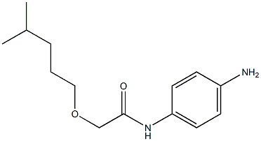 N-(4-aminophenyl)-2-[(4-methylpentyl)oxy]acetamide Struktur